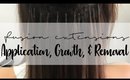 Fusion Hair Extensions - Application, Growth, & Removal | Instant Beauty ♡