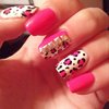 Leopard print nails :)