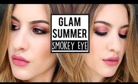 Glamorous Summer Smokey Eye Makeup Tutorial ♡ JamiePaigeBeauty