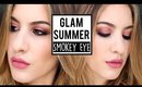 Glamorous Summer Smokey Eye Makeup Tutorial ♡ JamiePaigeBeauty