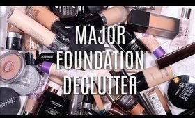 Major Makeup Declutter: Foundations & Concealers | Bailey B.