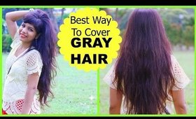 Best Way To Cover GRAY HAIR, How to Mix Henna Mehendi for Dark Hair Color Dye