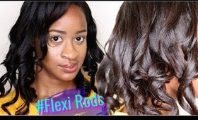 Relaxed Hairstyle Flexi rods for Zoom Conferences