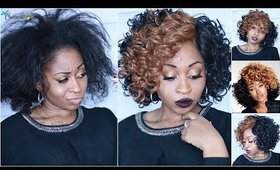 PEAKMILL DIY TWO TONE CURLY FRO INSPIRED WIG ONLY $30