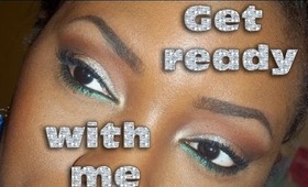 Get ready with me: Neutral glitters