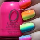 Rainbow Gradient Nails
