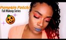 Pumpkin Patch! Orange Eyes with Grey Lips |Fall Makeup Series|