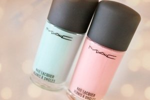 My favourite mac nail lacquer!! 😊 a cute pink and tiffany 💅