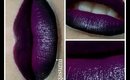Wicked Wednesday: Purple + Black Ombre Lips
