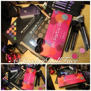 so i finally got my package in the mail from BH cosmetics which took forever to deliver because of the huge valentines day sale. most of the eyeshadow pallets were on sale along with some brushes. plus i went out and bought a few other amazing things such as kim kardashians perfumes,a few real technique brushes,some glitter from mica cosmetics pink and redk, mac brow gel and studio fix powder, last but not least my fav tarte amazonian 12 clay foundation . be sure to stay tuned ill have a video up in a day or two with my haul and a short tutorial xoxo thanks for the love ...