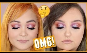 I Tried Following a RawBeautyKristi Makeup Tutorial // Huda Beauty Desert Dusk DUPE