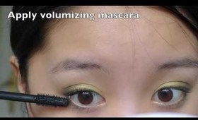 Tutorial: Springtime Green Brushless Makeup