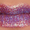 Purple glitter lips