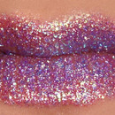 Purple glitter lips