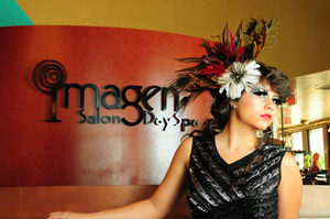 Style for the 'Stylist in Fashion'
Hair and Make up: Tricia Bruzina
Feather Headress made by: Tricia Bruzina