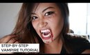 How To Do Vampire Makeup For Halloween (Step by Step) | misscamco