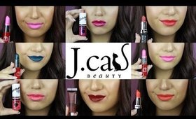 J.Cat Beauty Lip Swatches & Mini Review! Affordable lipsticks!
