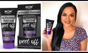 Wow Charcoal Peel Off MasK ஆய்வு மற்றும் டெமோ | CheezzMakeup
