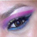 Rainbow  colorful eye makeup