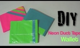 DIY Neon Duct Tape Wallet