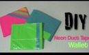 DIY Neon Duct Tape Wallet