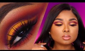 Full Face Makeup tutorial - Dramatic smoked out soft cut crease - Fall makeup