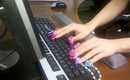 Typing with BellaGemaNails 12D