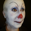 IT the clown makeup with baldcap