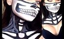 Halloween Skull Face Bandana + Go-To Smokey Eye - Mehron Paradise Paint
