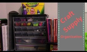 Craft Supply Organization | Homeschool Craft Supplies