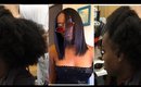 Detailed Silk Press on Extremely Thick Natural Hair