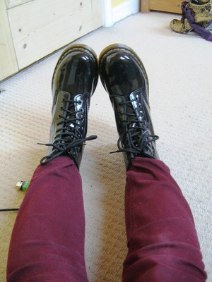 Also got Doc Marten's for my birthday (: These are the black patent shiny ones <3