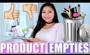 PRODUCT EMPTIES | REGRETS OR REPURCHASE?!