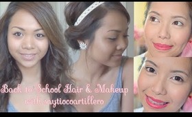 Easy Back-to-School Hair Styles & A Makeup Tutorial by Lindsay Artillero ♥