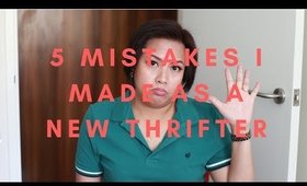 5 Mistakes I've made when starting to thrift