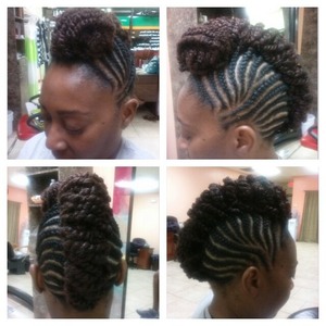 Natural upd using Janet kinky bulk hair www.styleseat.com/tatianawilson