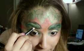 Poison Ivy Halloween Makeup