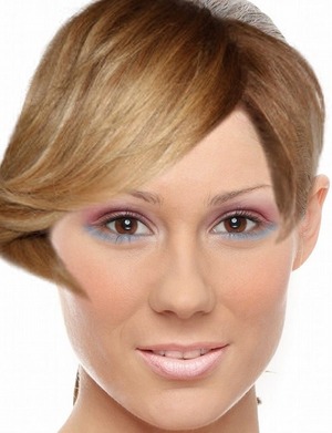 Bring back an older hair style with a chic eye design to give it a cute twist!