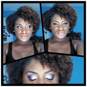 Decided to let the hair fly free today...complimented with a pearl-like eye makeup :-)
