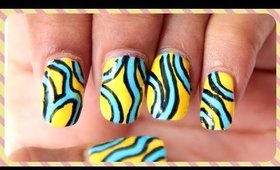 Easy Abstract Nail Art Design