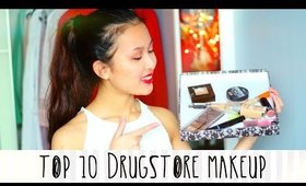 My Top 10 Drugstore Makeup // Drugstore Favorites