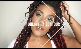 Cream Highlight & Contour! |LA Girl Concealer & Ruby Kisses 3D Creator|