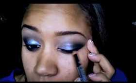 Blue NYE Makeup