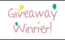 Giveaway Winner | Late but here is it! | PrettyThingsRock