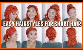 Easy HEATLESS Hairstyles for Short Hair // JaaackJack