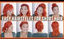 Easy HEATLESS Hairstyles for Short Hair // JaaackJack