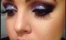 New Years Eve Makeup Tutorial | Purple Glitter