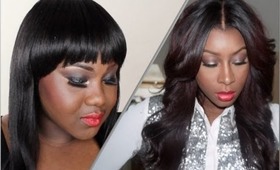 Christmas/Holiday Look: Collab with AllthingsFab91(Part 1): Glam Eyes and Red Lips