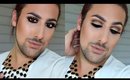 GOLD Glitter Cut Crease Makeup Tutorial | Brandon Nitti