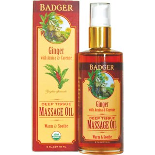 Badger Ginger Deep Tissue Massage Oil